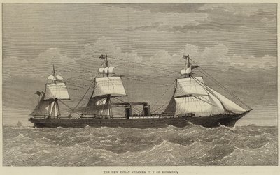 The New Inman Steamer City of Richmond by English School